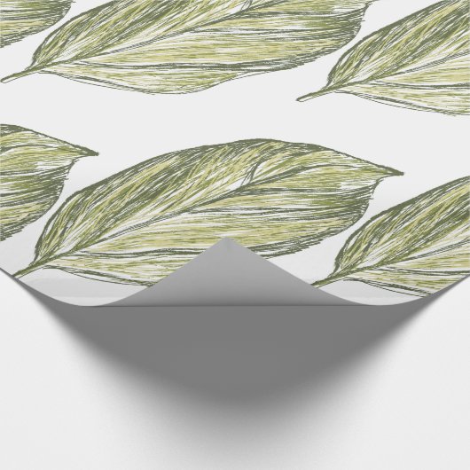 Papier Cadeau col feuille (Coin)