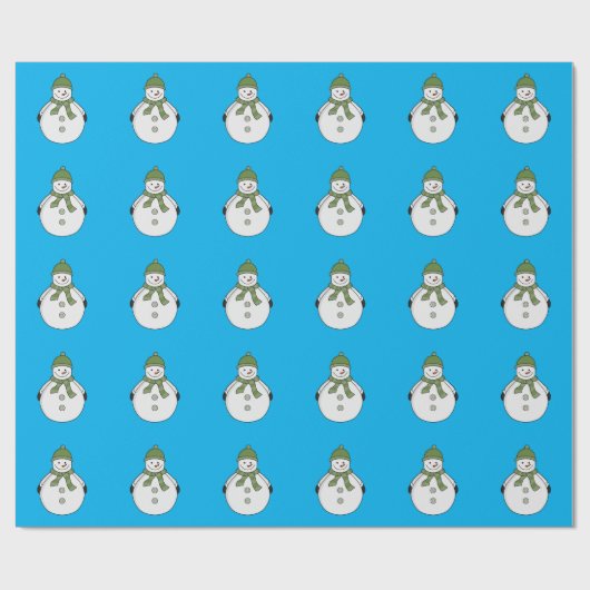 Papier Cadeau Cold snowman (Plat)