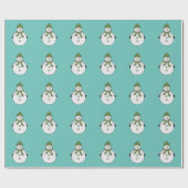 Papier Cadeau Cold snowman (Plat)