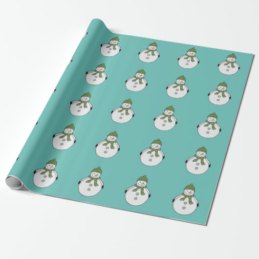 Papier Cadeau Cold snowman (Déroulé)