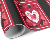 Papier Cadeau Coleus Gros plan avec John 3:16 (Coin rond)