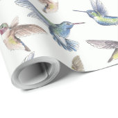 Papier Cadeau Colibri (Coin rond)