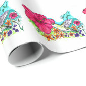 Papier Cadeau Colibri (Coin rond)