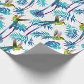 Papier Cadeau Colibri à queue longue tropicale (Coin)
