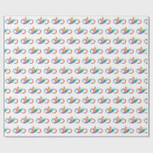 Papier Cadeau Colibri arc-en-ciel avec symbole Infinity (Plat)