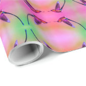 Papier Cadeau Colibri coloré (Coin rond)