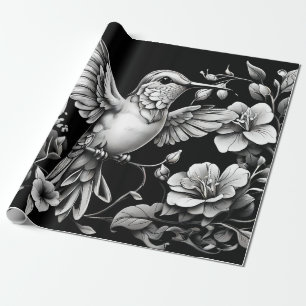 Papier Cadeau Colibri décoratif