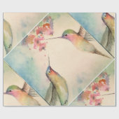 Papier Cadeau colibris (Plat)