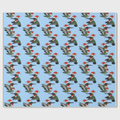 Papier Cadeau Colibris de vacances (Plat)