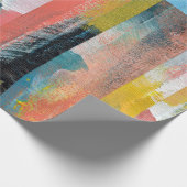 Papier Cadeau Collage abstrait coloré. (Coin)