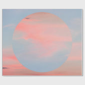 Papier Cadeau Collage d'art esthétique avec beau coucher de sole (Plat)