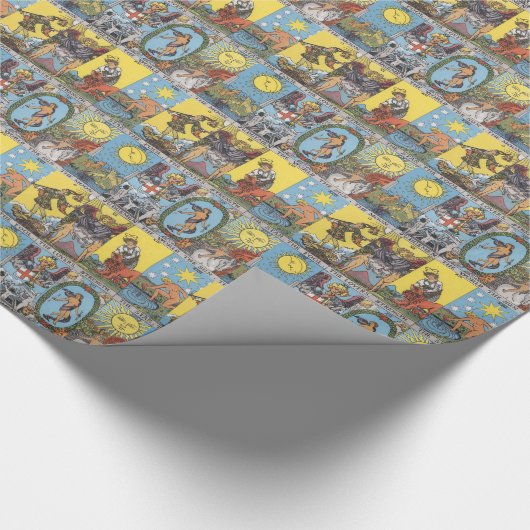 Papier Cadeau Collage de cartes de tarot (Coin)