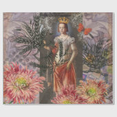Papier Cadeau Collage de la déesse céleste Vierge : Céleste vint (Plat)