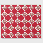 Papier Cadeau Collage de matières textiles DO-IT-YOURSELF couleu (Plat)