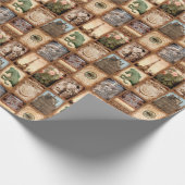 Papier Cadeau Collage de photo de voyage de Paris France (Coin)