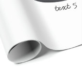 Papier Cadeau Collage de photos de bébé moderne (Coin rond)