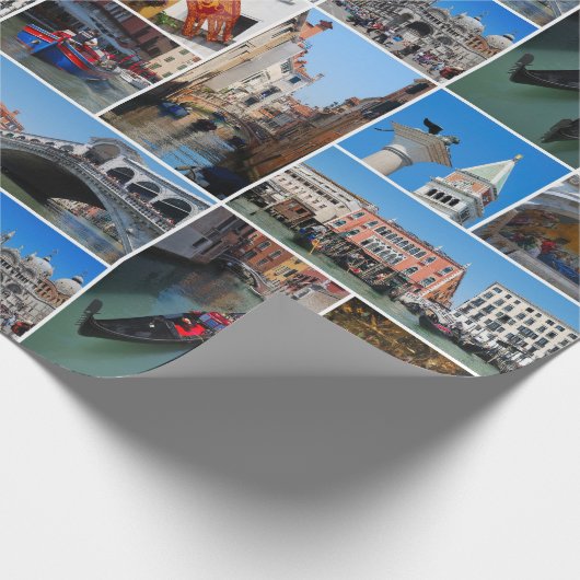 Papier Cadeau Collage de Venise (Coin)