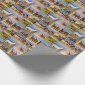 Papier Cadeau Collage des chevaux de l'Ouest (Coin)