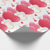 Papier Cadeau Collage des coeurs (Coin)