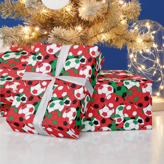 Papier Cadeau Collage des couleurs de Noël de Noël (Vacances)