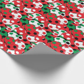 Papier Cadeau Collage des couleurs de Noël de Noël (Coin)