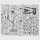 Papier Cadeau Collage Ephemera (Plat)