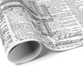 Papier Cadeau Collage Ephemera (Coin rond)