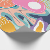 Papier Cadeau Collage moderne floral sans couture motif. Exposit (Coin)