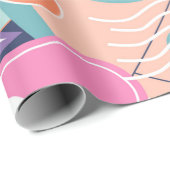 Papier Cadeau Collage moderne floral sans couture motif. Exposit (Coin rond)