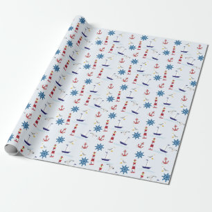 Papier Cadeau Collage nautique