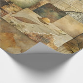 Papier Cadeau Collage papier automne (Coin)