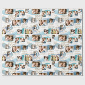 Papier Cadeau Collage photo de Cerulean Holiday 10 (Plat)