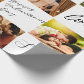 Papier Cadeau Collage photo de la Saint Valentin (Coin)