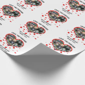 Papier Cadeau Collage photo de l'anniversaire de mariage personn (Coin)