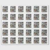 Papier Cadeau Collage photo Grandpa Papo 8 (Plat)