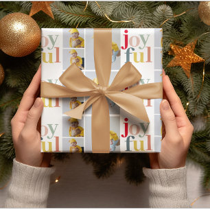 Papier Cadeau Collage photo joyeux Noël