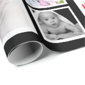 Papier Cadeau Collage photo personnalisé (Coin rond)