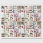 Papier Cadeau Collage photo personnalisé 20 (Plat)