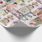 Papier Cadeau Collage photo personnalisé 20 (Coin)