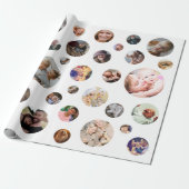 Papier Cadeau Collage photo personnalisé 36 (Déroulé)