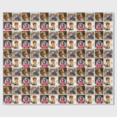 Papier Cadeau Collage photo personnalisé 4 (Plat)