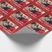 Papier Cadeau Collage photo personnalisé Noël (Coin)