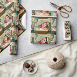 Papier Cadeau Collage photo Vintage personnalisé<br><div class="desc">Collage photo Vintage personnalisé</div>
