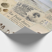 Papier Cadeau Collage vintage pour enfants en bord de mer (Coin)