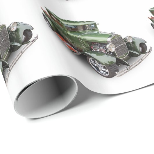 PAPIER CADEAU COLLECTE 1930 DE FORD (Coin rond)