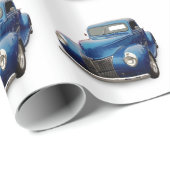 PAPIER CADEAU COLLECTE 1940 DE FORD (Coin rond)