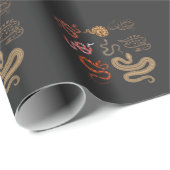 Papier Cadeau Collecte de reptiles de serpent (Coin rond)