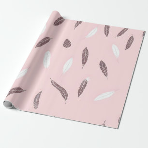 Papier Cadeau Collection Bohème de plumes de luxe populaires