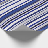 Papier Cadeau Collection branchée Summer Navy Blue Boat Stripes (Coin)