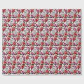 Papier Cadeau Collection Cadeau Floral Moderne (Plat)